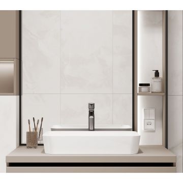 Керамогранит Laparet (Лапарет) Snowy Day белый 60х120 см лаппатированный шайн