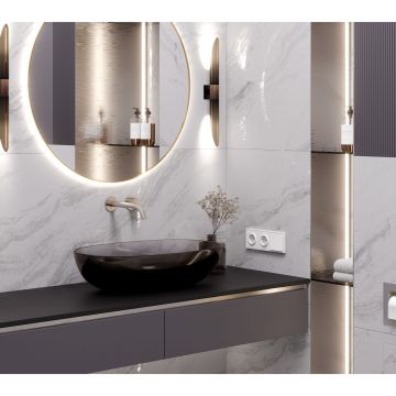 Керамогранит Laparet (Лапарет) Соло Бианко белый 59,5х119,1 см матовый, LP6012G0551R