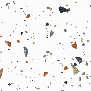 Керамогранит Laparet (Лапарет) Тераццо Бианко цветной 60х60 см матовый гравированный