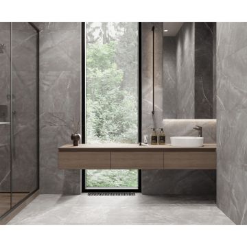 Керамогранит Laparet (Лапарет) Таймлесс Тауп серо-бежевый 59,5х119,1 см матовый гравированный, LP6012G0041R