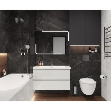 Керамогранит Laparet (Лапарет) Таймлесс Графит графит 59,5х59,5 см матовый гравированный, LP6060G0041R