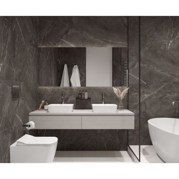 Керамогранит Laparet (Лапарет) Таймлесс Маррон коричневый 59,5х59,5 см матовый гравированный, LP6060G0061R