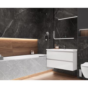 Керамогранит Laparet (Лапарет) Таймлесс Гриджио серый 59,5х119,1 см матовый гравированный, LP6012G0021R