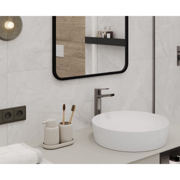 Керамогранит Laparet (Лапарет) Таймлесс Перл светло-серый 59,5х59,5 см матовый гравированный, LP6060G0021R