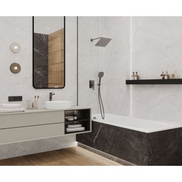 Керамогранит Laparet (Лапарет) Таймлесс Перл светло-серый 59,5х59,5 см матовый гравированный, LP6060G0021R