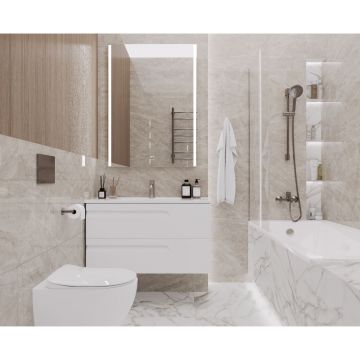 Керамическая плитка Laparet (Лапарет) Уффици крема 40х80 см глянцевая обрезная, 48040R