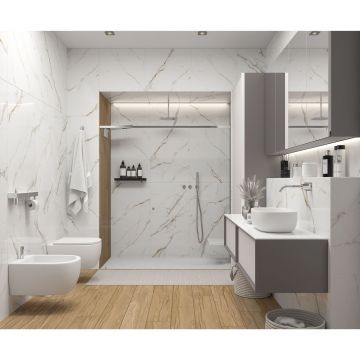 Керамогранит Laparet (Лапарет) Venato Calacatta Gold белый матовый 60х60 см