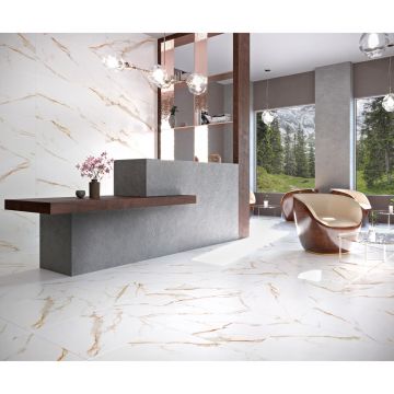 Керамогранит Laparet (Лапарет) Venato Calacatta Gold белый матовый 60х60 см