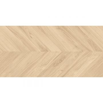 Керамогранит Laparet (Лапарет) Вуд Роял Алмонд Шеврон бежевый 60х120 см матовый гравированный