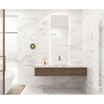 Керамогранит Laparet (Лапарет) Зенит Уайт белый 80х160 см сатиновый