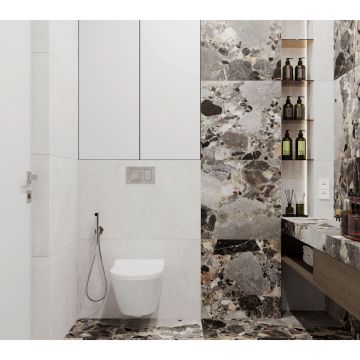 Керамогранит Laparet (Лапарет) Грапполо Мульти серый 59,5х119,1 см матовый, CR6012G0461R