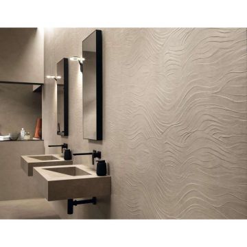 Керамическая плитка Atlas Concorde (Атлас Конкорд) Boost Natural 3D Wave Kaolin (A64Y) 50x120 см