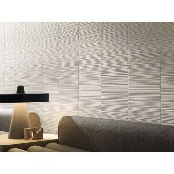 Плитка Atlas Concorde (Атлас Конкорд) 3D Wall Plaster Barcode White 50x120 см, AHQY