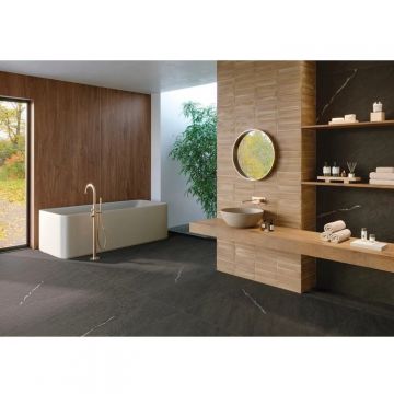 Керамогранит Atlas Concorde (Атлас Конкорд) Forte Dei Marmi Rock Venaria Black Rett 60x120 см