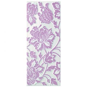 Декор Атлас Конкорд Gioia 20х50 см розовый глянцевая 8GRR, Gioia Ramage Rosa, Atlas Concorde