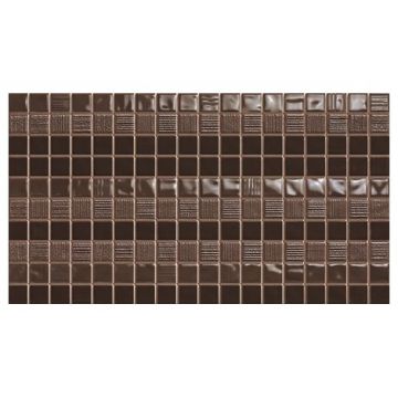 Плитка Атлас Конкорд Vivace Moka Riga 25х45 см коричневая глянцевая 3VRM, Vivace Moka Riga, Atlas Concorde