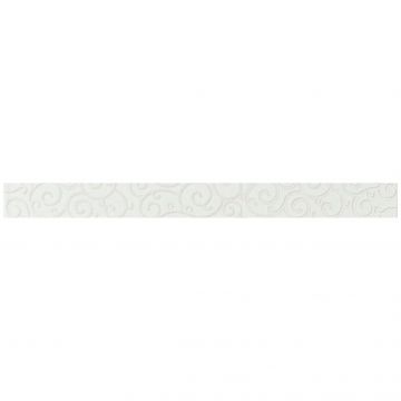 Бордюр Атлас Конкорд Desire 50х4,6 см белый глянцевая, White Listello Charme, Atlas Concorde