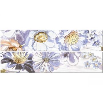 Комплект бордюров Azori (Азори) из 2 частей Dream Blue Floret, 583091001