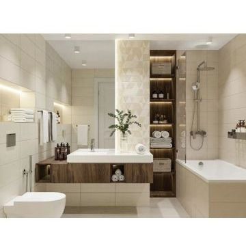 Плитка настенная Azori (Азори) Veneziano Beige 20,1х50,5см, толщ. 9 мм, (15 плит), 509451101