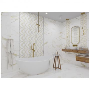 Керамогранит Азори Калакатта королевский матовая / R 60х60 см Calacatta royal 46,08 кв.м 1с Azori