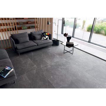 Керамогранит Ceradim (Керадим) Beton Majestic Graphite графитовый 60х120 см матовый