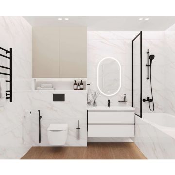 Керамогранит Ceradim (Керадим) Calacatta Clarity Gold белый 60х120 см матовый