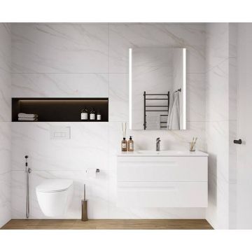 Керамогранит Ceradim (Керадим) Calacatta Clarity Gold белый 60х120 см полированный