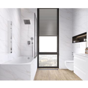 Керамогранит Ceradim (Керадим) Calacatta Clarity Gold белый 80х80 см полированный