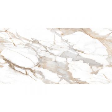 Керамогранит Ceradim (Керадим) Calacatta Fairy Gold бежевый 60х120 см полированный