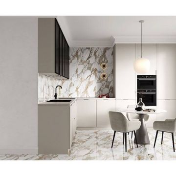 Керамогранит Ceradim (Керадим) Calacatta Fairy Gold бежевый 60х120 см полированный