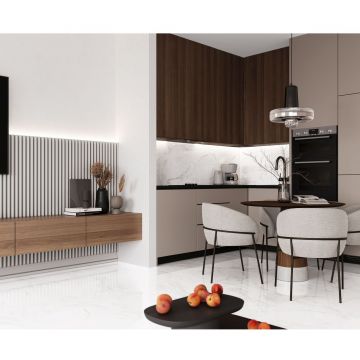 Керамогранит Ceradim (Керадим) Calacatta Faro Grey белый 60х120 см полированный