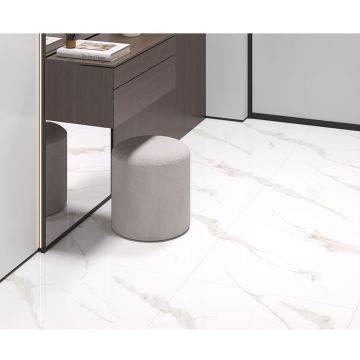 Керамогранит Ceradim (Керадим) Calacatta Sharp Gold белый 60х120 см полированный