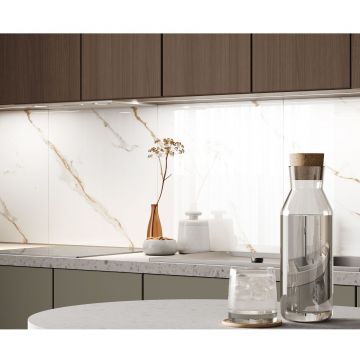 Керамогранит Ceradim (Керадим) Calacatta Sharp Gold белый 60х60 см полированный