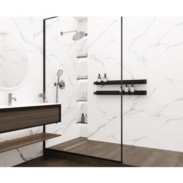 Керамогранит Ceradim (Керадим) Calacatta Splendid Silver белый 60х120 см матовый