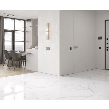 Керамогранит Ceradim (Керадим) Calacatta Splendid Silver белый 60х60 см полированный