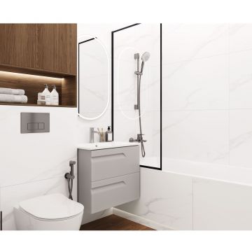 Керамогранит Ceradim (Керадим) Carrara Excellent Silver белый 60х120 см матовый