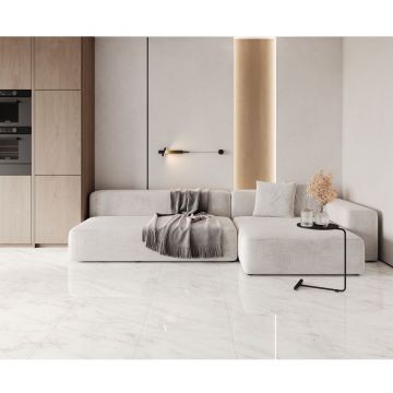 Керамогранит Ceradim Carrara Immense белый 80х80 см полированный