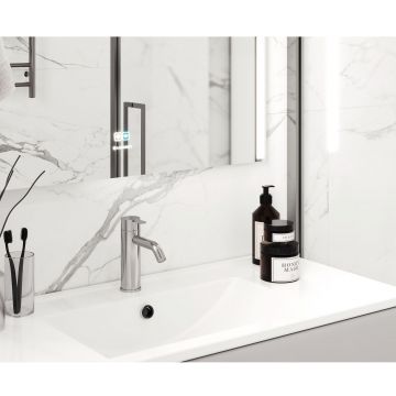 Керамогранит Ceradim (Керадим) Carrara Terrific Silver белый 60х120 см матовый