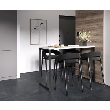 Керамогранит Ceradim (Керадим) Cement Strength Graphite серый 60х120 см матовый