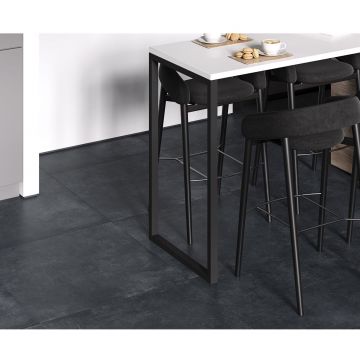 Керамогранит Ceradim (Керадим) Cement Strength Graphite серый 60х120 см матовый