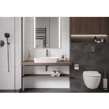 Керамогранит Ceradim (Керадим) Concrete Mystic Silver серый 60х120 см матовый