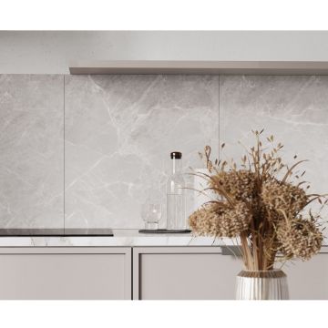 Керамогранит Ceradim (Керадим) Mramor Chic Silver серый 60х60 см полированный