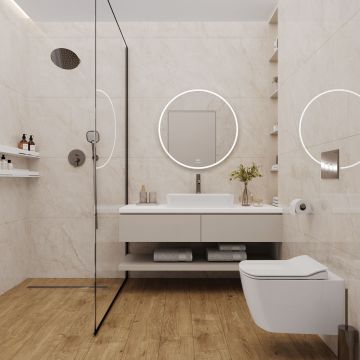 Керамогранит Ceradim (Керадим) Mramor Godly Beige бежевый 60х120 см полированный