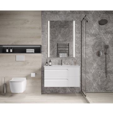 Керамогранит Ceradim (Керадим) Mramor Story Grey серый 60х120 см матовый