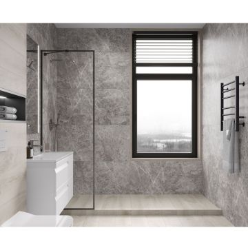 Керамогранит Ceradim (Керадим) Mramor Story Grey серый 60х120 см матовый