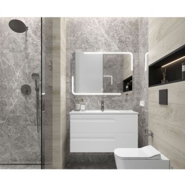 Керамогранит Ceradim (Керадим) Mramor Story Grey серый 60х120 см матовый