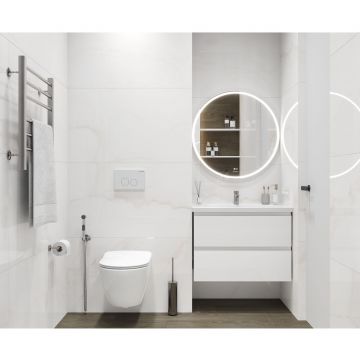 Керамогранит Ceradim (Керадим) Onyx Imperator White белый 60х120 см полированный