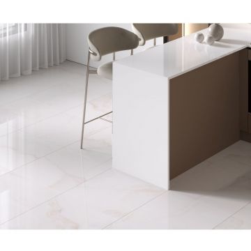 Керамогранит Ceradim (Керадим) Onyx Imperator White белый 60х120 см полированный