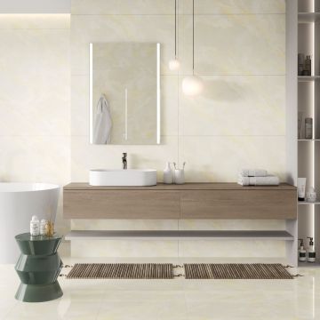 Керамогранит Ceradim Onyx Magian кремовый 60х60 см полированный