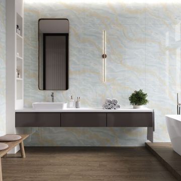 Керамогранит Ceradim Onyx Miraculous голубой 60х120 см полированный